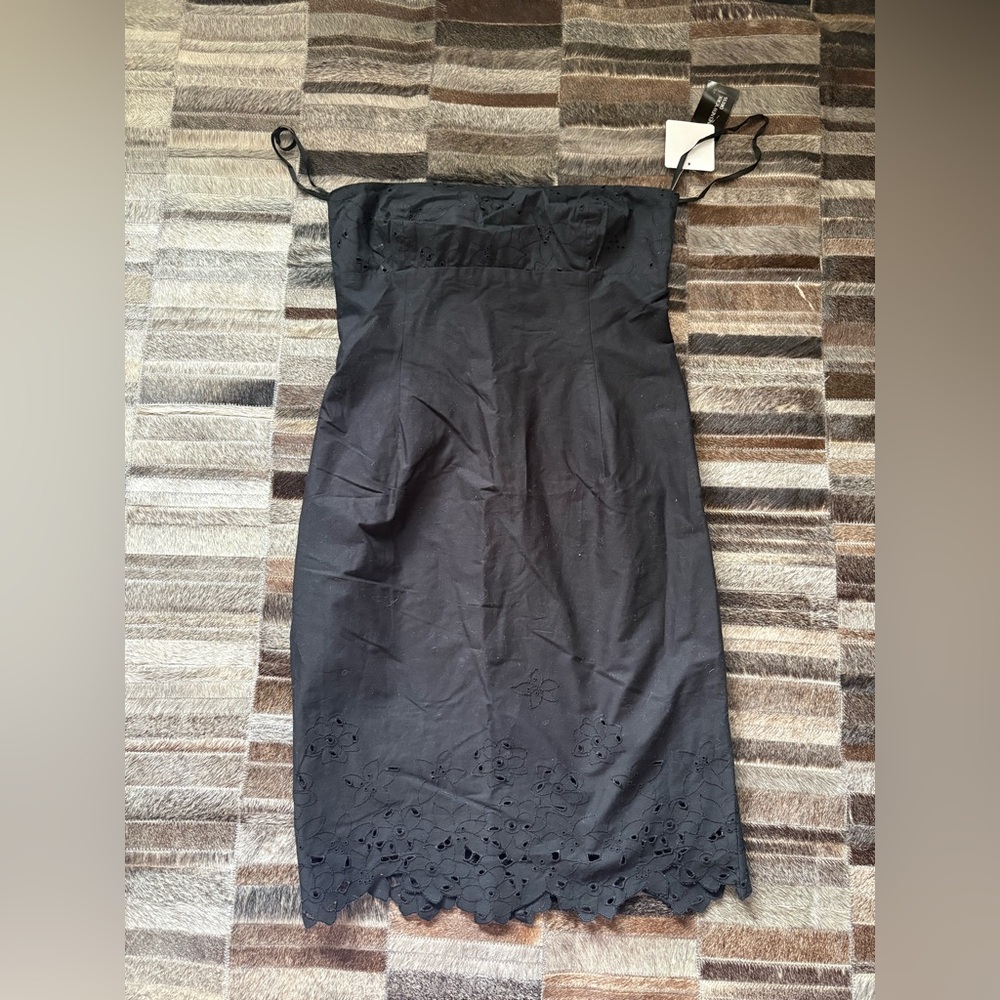 Jones New York Black Strapless Dress
